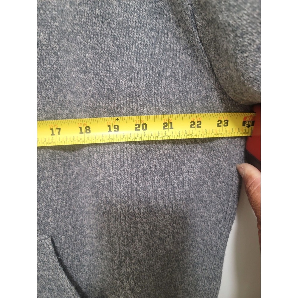 Oscar De La Renta Plus Size Men's Gray Full-Zip Jacket Sherpa Collar & Ribbed He - Picture 7 of 15